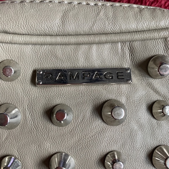 Rampage studded tan leather crossbody - Picture 2 of 9